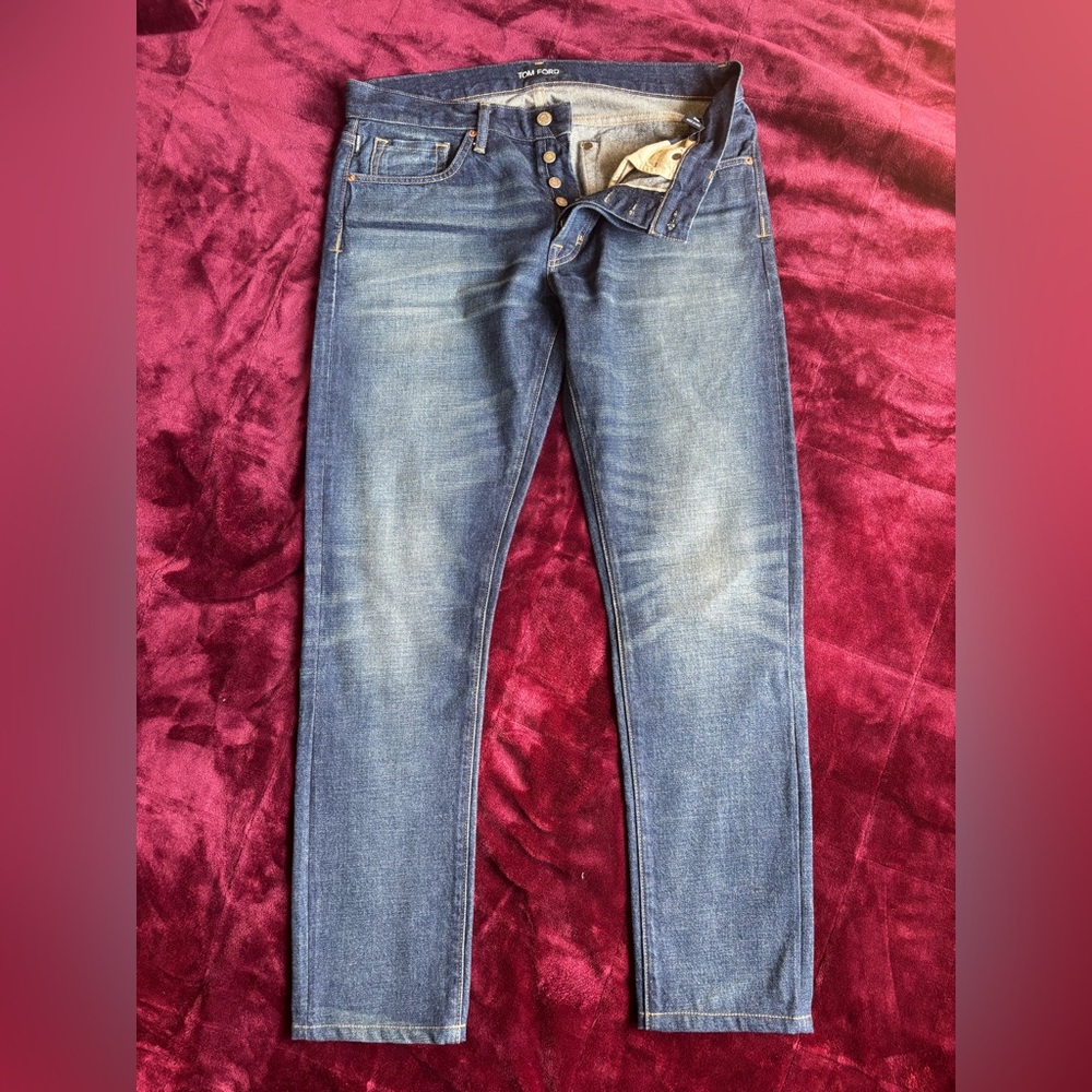 Tom Ford Men's Slim Blue Jeans